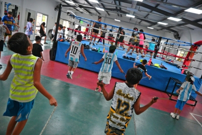 Primer encuentro de escuelas de box infantil