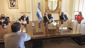 El presidente se reuni&oacute; con empresarios y gremialistas