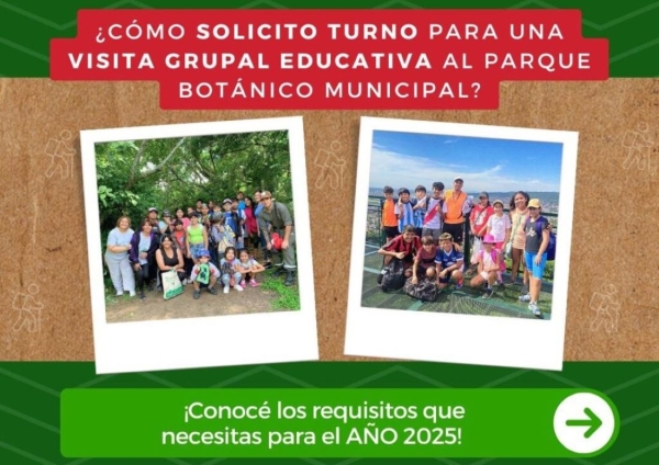 Como coordinarlas. Visitas educativas en el Parque Bot&aacute;nico Municipal