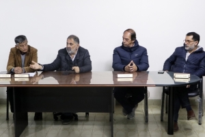 El intendente Jorge en la sede de la Liga Juje&ntilde;a por el homenaje al &ldquo;Rana&rdquo; Valencia