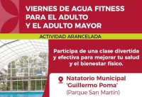Este viernes Agua Fitness para adultos y Adultos Mayores