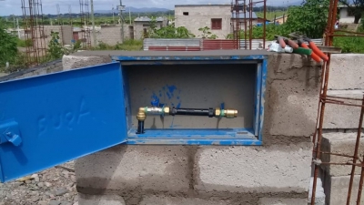 Red de agua potable para las 14 hect&aacute;reas