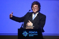 Con fuertes cr&iacute;ticas a la oposici&oacute;n y los empresarios, Milei dijo que hay una &ldquo;carnicer&iacute;a&rdquo; contra su Gobierno