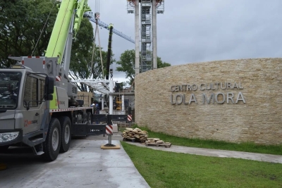 Obras del Centro Cultural Lola Mora, al 67%