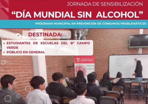 Jornada de prevenci&oacute;n por el D&iacute;a Mundial sin Alcohol