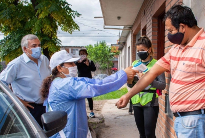 Morales participó del rastrillaje epidemiológico en Alto Comedero