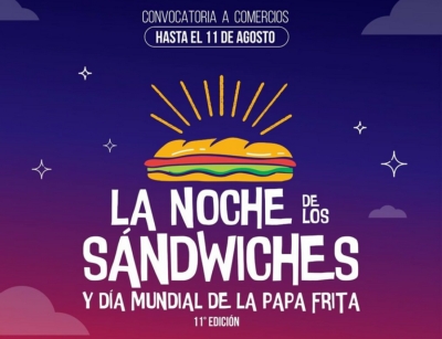 Convocatoria.Noche de los S&aacute;ndwiches y D&iacute;a Mundial de la Papa Frita
