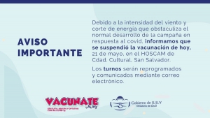 Por fuertes vientos, se suspendi&oacute; la vacunaci&oacute;n en HOSCAM de capital