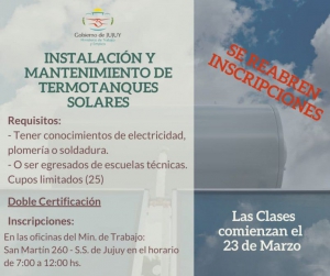 Instalaci&oacute;n y mantenimiento de termotanques solares