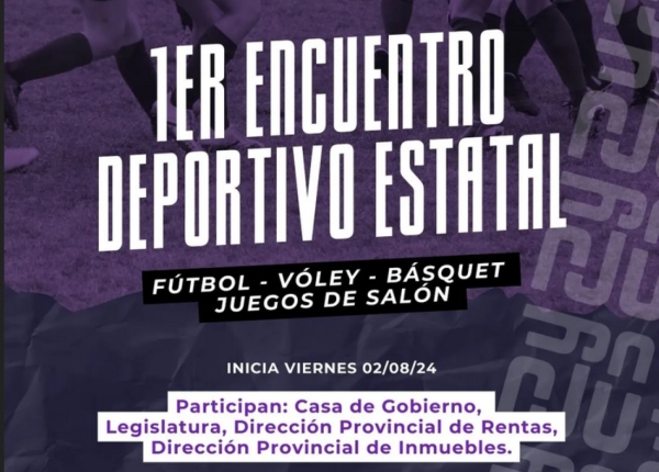 En agosto comienza el "1&deg; Encuentro Deportivo Estatal"