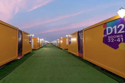 Las "habitaciones-containers", los alojamientos de los hinchas durante el Mundial