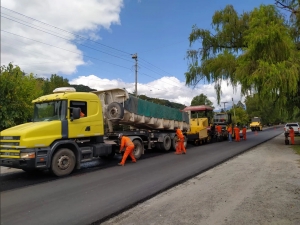 Las obras de mejoras de RP 4 en Reyes est&aacute;n al 50%