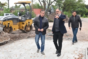 Avance final de la obra de pavimentaci&oacute;n en calle Triunvirato