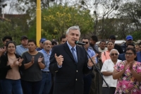 San PedroMorales dej&oacute; inaugurado el puente Padre Aquino junto al intendente y vecinos de barrio Belgrano
