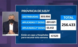 En Jujuy se aplicaron m&aacute;s de 256 mil dosis de vacunas