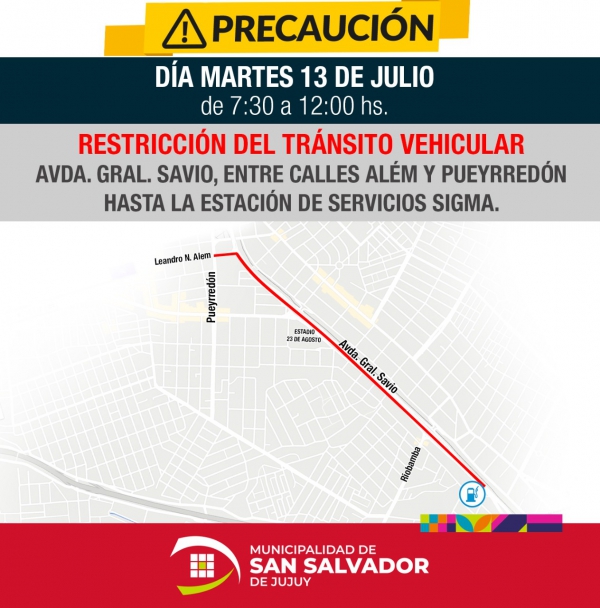 Realizar&aacute;n trabajos de limpieza en Av. Savio