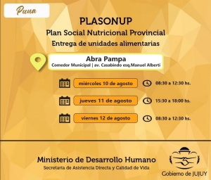 Familias de Quebrada y Puna recibir&aacute;n Unidades Alimentarias
