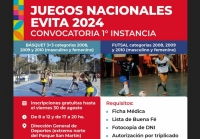 Juegos Evita. Inscripci&oacute;n para b&aacute;squet 3&times;3 y futsal