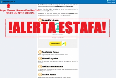 Advierten sobre estafas a beneficiarios sociales
