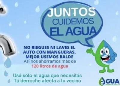 Agua Potable de Jujuy inicia campa&ntilde;a para el uso responsable y solidario del agua