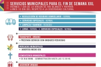 Servicios municipales para el fin de semana XXL