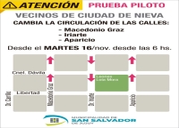 Cambio de circulaci&oacute;n en calles de Ciudad de Nieva