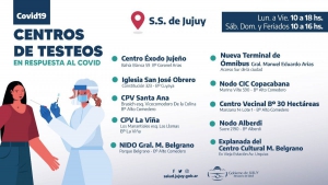 Se habilitaron nuevos centros de testeo Covid