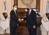 Embajador de Japón se reunión con Haquim
