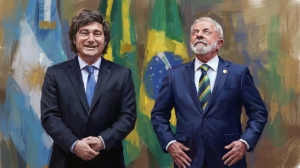 Javier Milei viaja a Brasil para respaldar la campaña de Flávio Bolsonaro y Lula da Silva espera que no cruce una “línea roja”