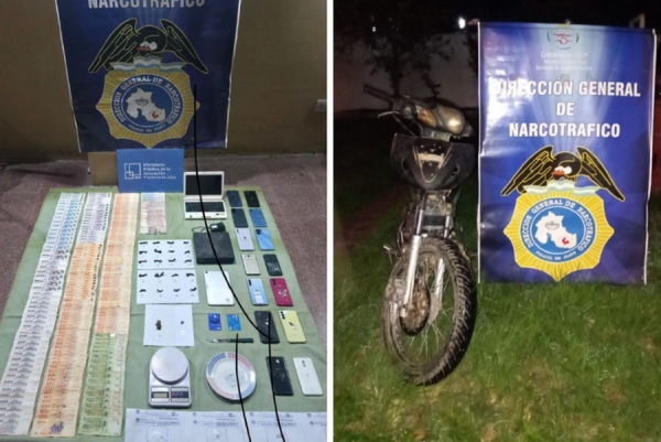 Narcomenudeo: 16 procedimientos, 5 demorados y m&aacute;s de 500 dosis secuestradas