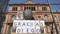 El velatorio de Maradona en Casa Rosada