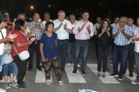 Morales inaugur&oacute; alumbrado y pavimento en Fraile Pintado