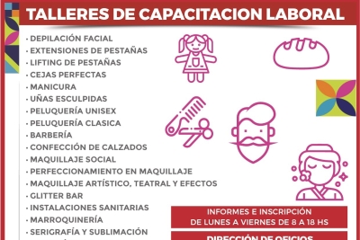 Inscriben para talleres de Capacitaci&oacute;n Laboral en la ciudad