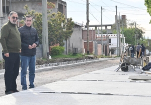 B° Los Perales suma un nuevo tramo pavimentado