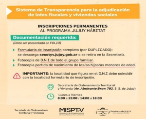 Inscripciones permanentes para sorteos de lotes