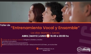 Entrenamiento Vocal y Ensamble en el Centro Cultural C.A.J.A