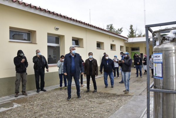 Morales destac&oacute; la obra de provisi&oacute;n de ox&iacute;geno en el hospital "Jorge Uro"