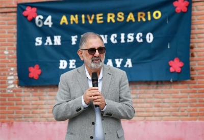 Jorge acompa&ntilde;&oacute; el 64&deg; aniversario del B&ordm; San Francisco de &Aacute;lava