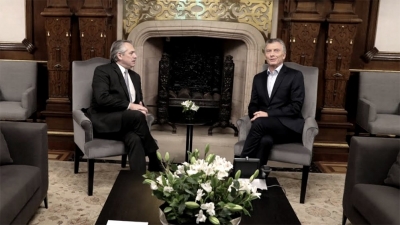 Macri y Fernández se reunieron durante una hora para acordar los pasos de la transición