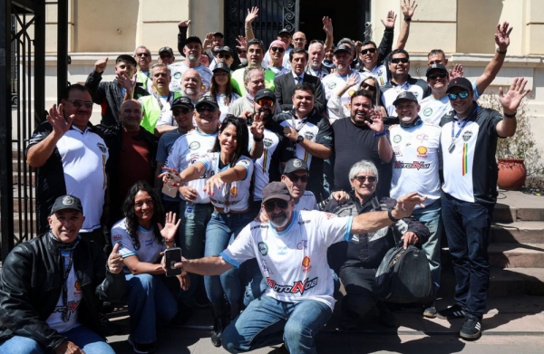 Sadir recibi&oacute; a los participantes del Moto Encuentro Internacional