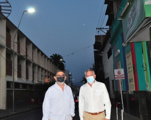 El centro de la ciudad cuenta con m&aacute;s del 90% en luminarias led