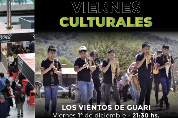 Llega otra noche de espect&aacute;culos musicales al Mercado Municipal 6 de Agosto