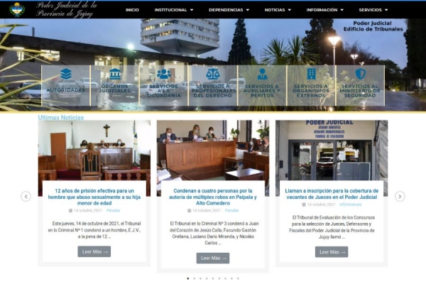 La Justicia de Jujuy tiene nueva pagina web