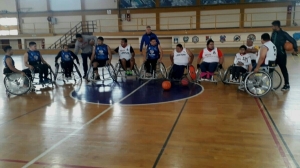 Encuentro amistoso en B&aacute;squet de Sillas de Ruedas