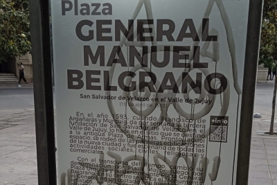 Repudio por da&ntilde;os en la carteleria informativa de Plaza Belgrano