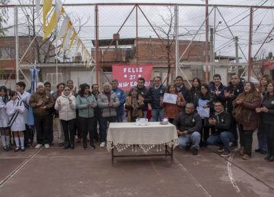 Concejales en nuevo aniversario del B&ordm;Aoma