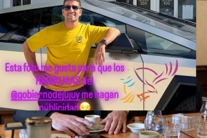 Escándalo en el Congreso: un diputado de los Menem apareció con un Cibertruck que cuesta 300 millones