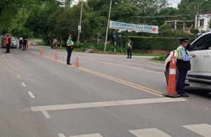 Operativo de tr&aacute;nsito en Villa Jard&iacute;n de Reyes