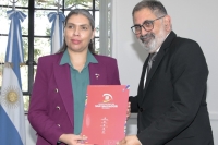 El intendente Jorge recibi&oacute; la visita de la embajadora de Chile