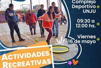 Jornada recreativa y ritmos para personas con discapacidad